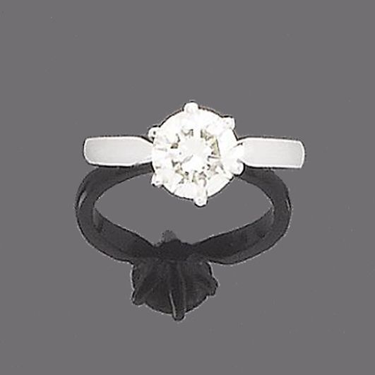 A diamond single-stone ring