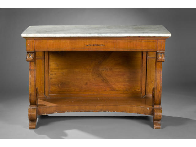 A Biedermeier console table Early 19th century