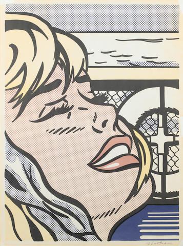 Roy Lichtenstein (American, 1923-1997) Shipboard Girl Offset lithograph, 1965, printed in colours, on wove, signed in pencil, from an unknown edition size, printed by Graphic Industries Inc, New York, published by Leo Castelli Gallery, New York, 690 x 515mm (27 1/5 x 20 1/4in)(SH)
