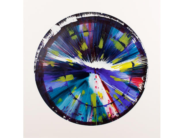 Damien Hirst (British, born 1965) Spin picture, 2009 51cm (20 1/16in) diameter.