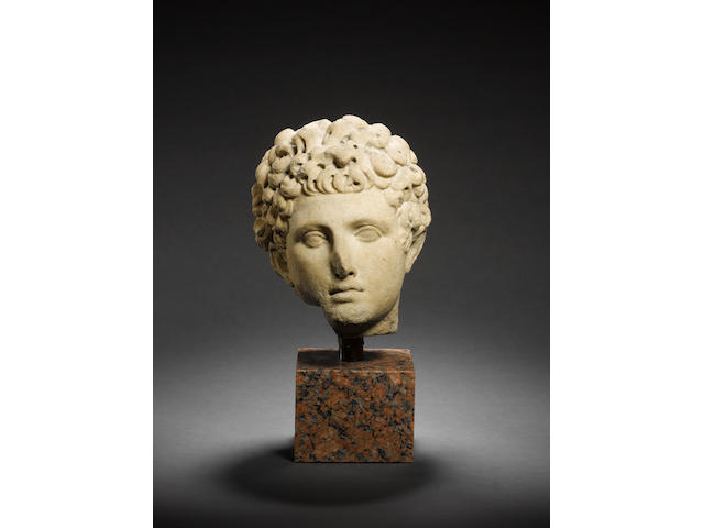 A Roman marble head of young man