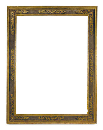 An Italian late 16th Century ebonised and parcel gilt cassetta frame image 1
