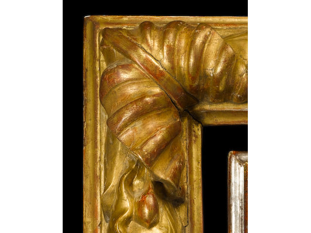 A large Bolognese 17th Century carved and gilded frame
