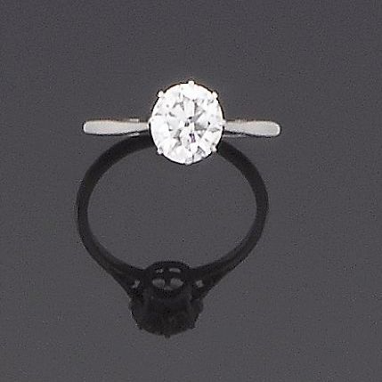 A diamond single-stone ring