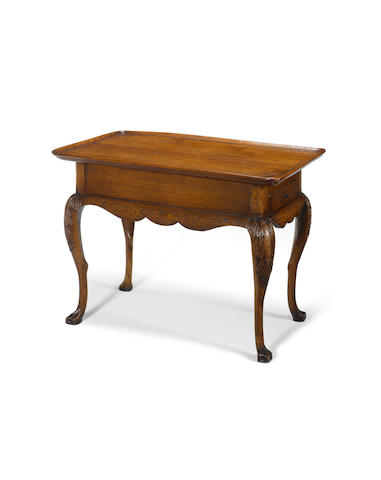 A 19th century Southern European oak side table
