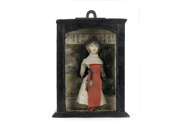 English wooden doll, circa 1680