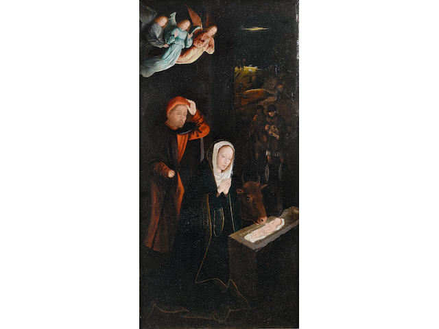 Antwerp School, 16th Century The Nativity (recto); and The Angel Annunciate (verso)