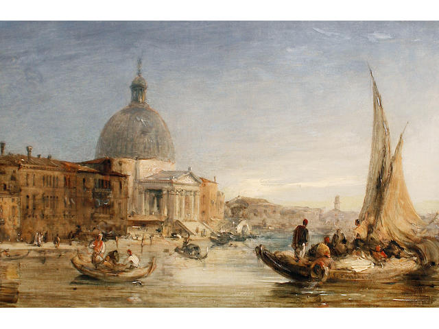 Edward Pritchett (British, 1828-1864) Santa Maria della Salute, Venice; Gesuati Church, Zattere, Venice each 20 x 30cm (7 7/8 x 11 13/16in).(2)