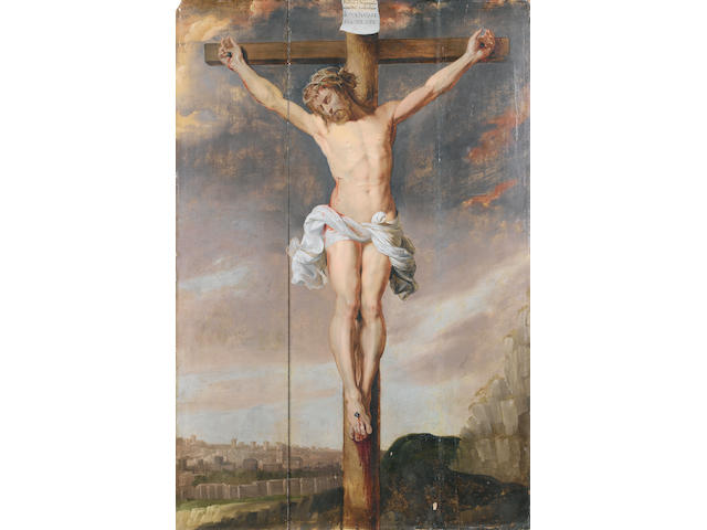 Circle of Sir Peter Paul Rubens (Siegen 1577-1640 Antwerp) The Crucifixion unframed