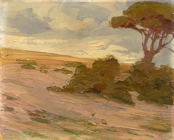 Apostolos Geralis (Greek, 1886-1983) Landscape 33 x 41 cm.