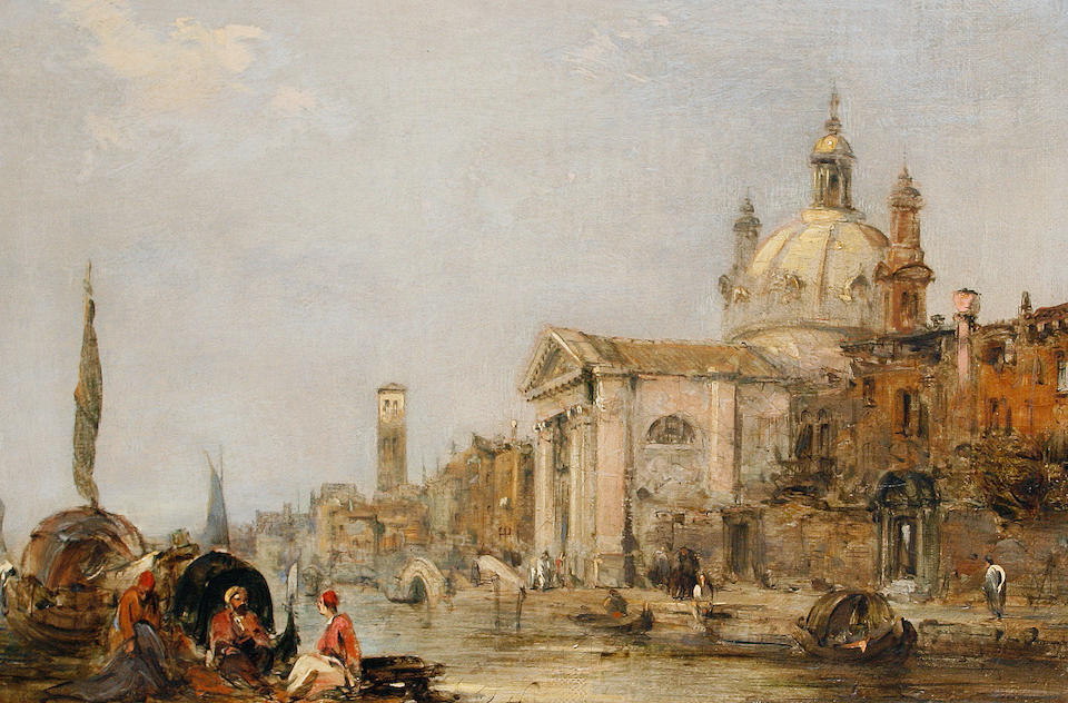 Edward Pritchett (British, 1828-1864) Santa Maria della Salute, Venice; Gesuati Church, Zattere, Venice each 20 x 30cm (7 7/8 x 11 13/16in).(2)