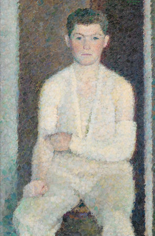 Vladimir Weisberg (Russian, 1924-1985) 'Portrait of Guinsberg in a plaster-cast'