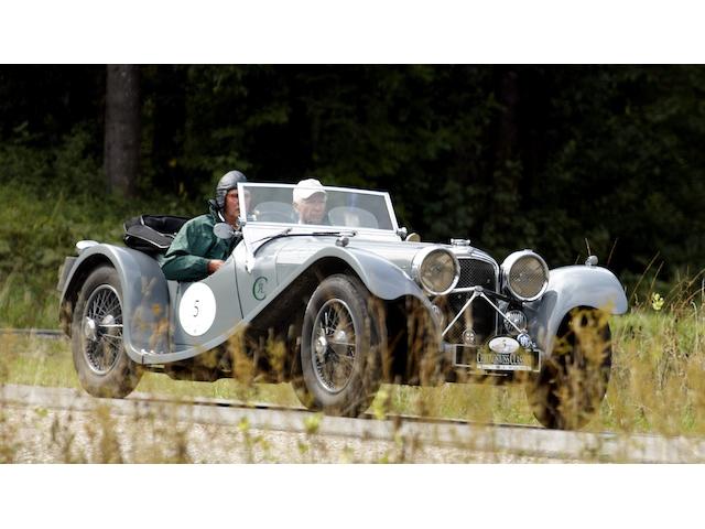 The 1938 Welsh Rally-winning,1938 SS100 Jaguar 3&#189;-Litre Roadster  Chassis no. 39051 Engine no. M434E