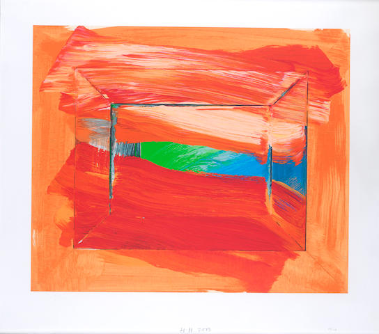 Sir Howard Hodgkin (British, born 1932) The Sky's the Limit Screenprint, 2003, printed in colours, on wove, with wide margins, signed, dated and numbered 68/108 in pencil, 640 x 765mm (25 1/4 x 30 1/5in)(I)
