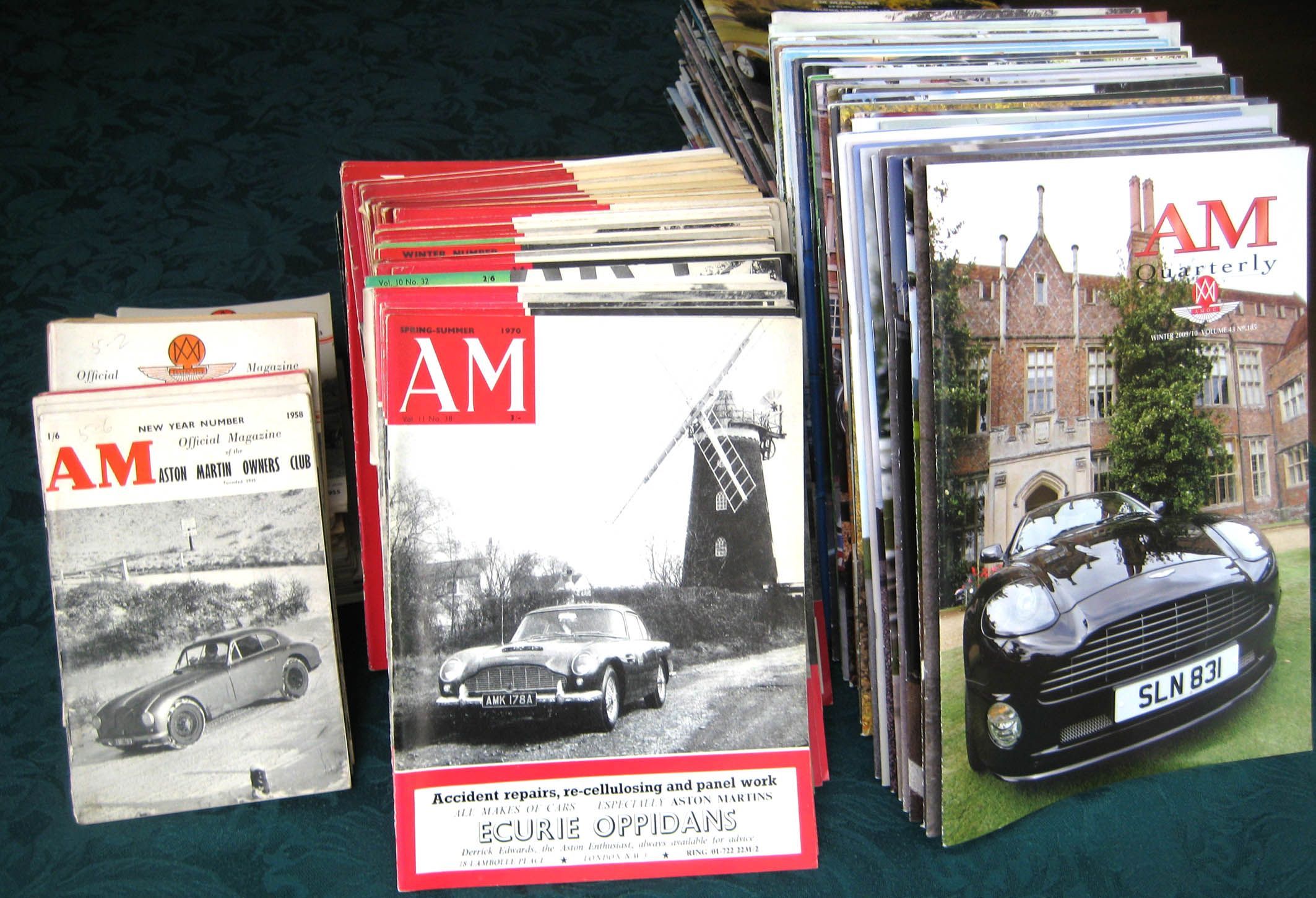 Aston Martin Owners Club magazines from 1949-2010, - auctions & price ...