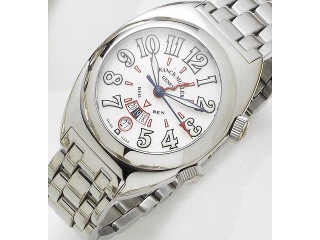 Franck Muller. A stainless steel automatic wristwatch with alarmBig Ben, Number 153, Recent