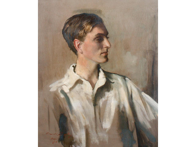 Sir Oswald Birley (British, 1880-1952) Portrait of  Young Gentleman
