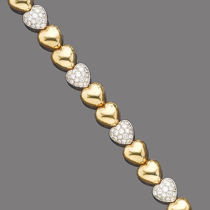 A diamond-set bracelet