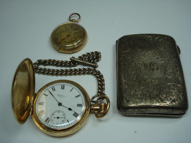 A lady's open faced fob watch (3)