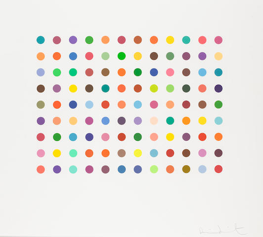 Damien Hirst (British, born 1965) Doxylamine Etching in colours, 2007, on Hahnem&#252;hle paper, signed in pencil, numbered 71/75 verso, published by The Paragon Press, London, with full margins, 430 x 585mm (17 x 23in)(P)