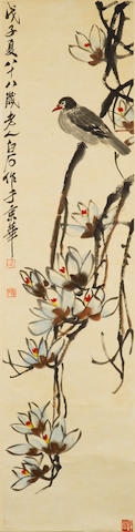 Qi Baishi (1863-1957) Dove on Magnolia