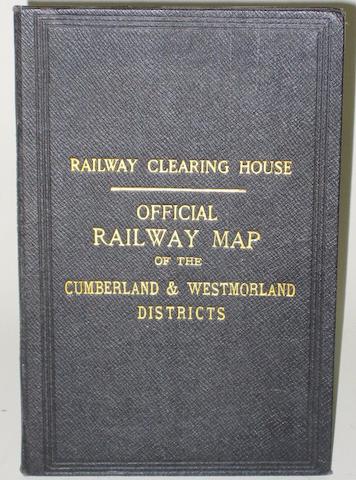 Railway Clearing House official map of Cumberland and Westmorland Districts 1921 issue