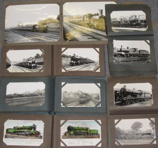 Collection of around 500 postcards and photograph of LSWR locomotives in LSWR and Southern Railway days