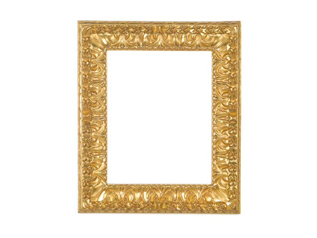 An Italian 17th Century carved and gilded frame