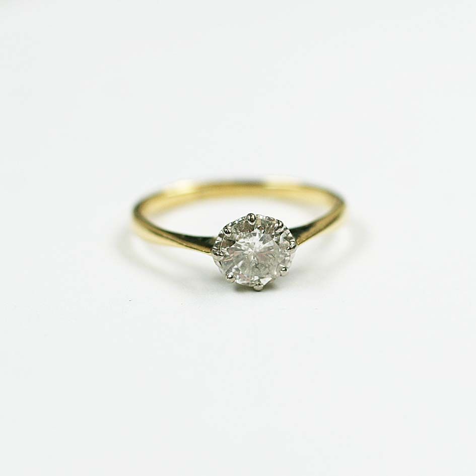 A single stone diamond ring