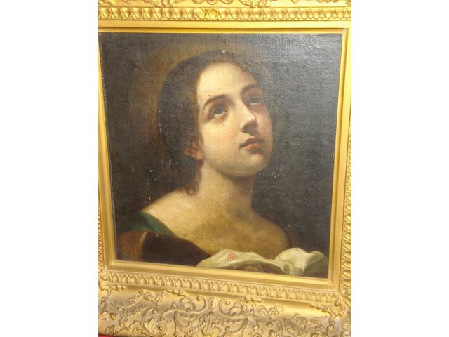 Follower of Carlo Dolci (Florence 1616-1686) Portrait of a female saint, possibly Mary Magdalene?
