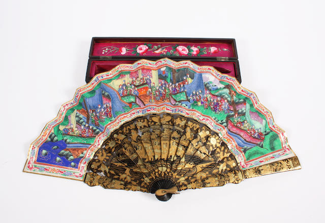 A Cantonese late 19th century fan