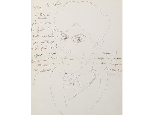 Jean Cocteau (French, 1889-1963) Self portrait