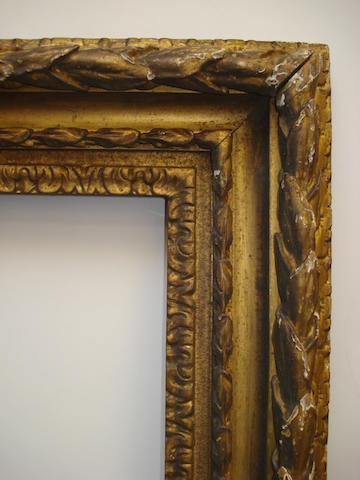 An English late 18th Century carved and gilded frame