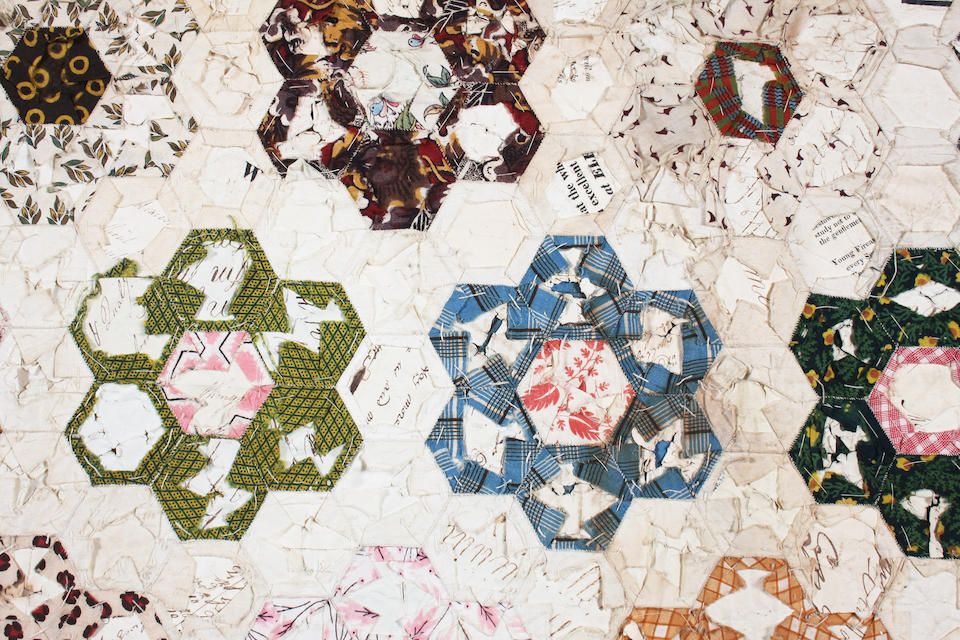 An early 19th century patchwork quilt