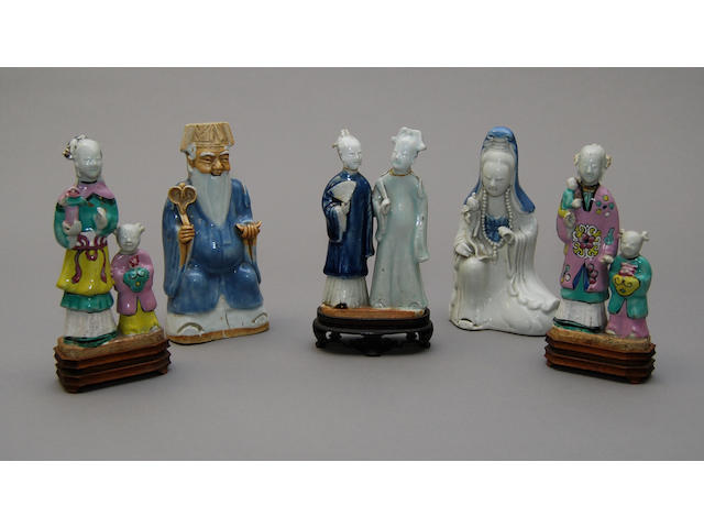 A group of Chinese pottery figures
