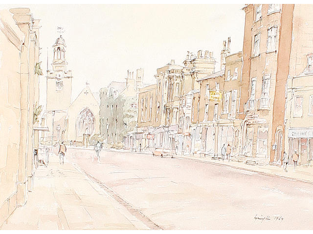 Hugh McKenzie (British 1909-2005) A quantity of unframed watercolours, pencil and pen and ink sketches of the UK (qty)