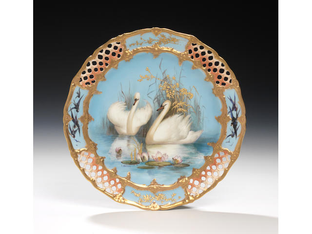 A good Royal Worcester cabinet plate by Charley Baldwyn, dated 1904