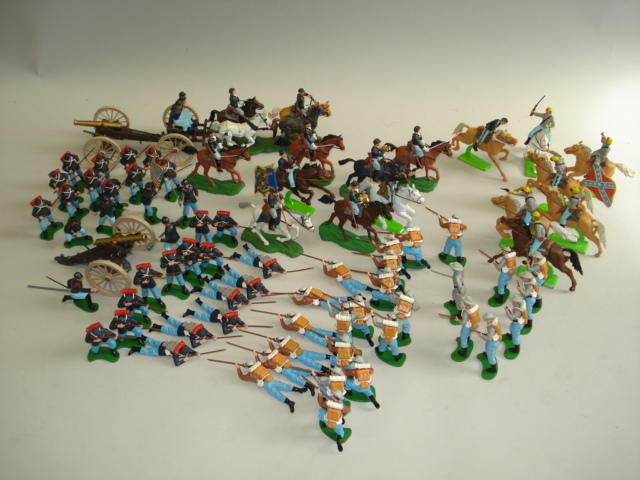 Britains Deetail American Civil War Federal Infantry Plastic Toy Soldiers 