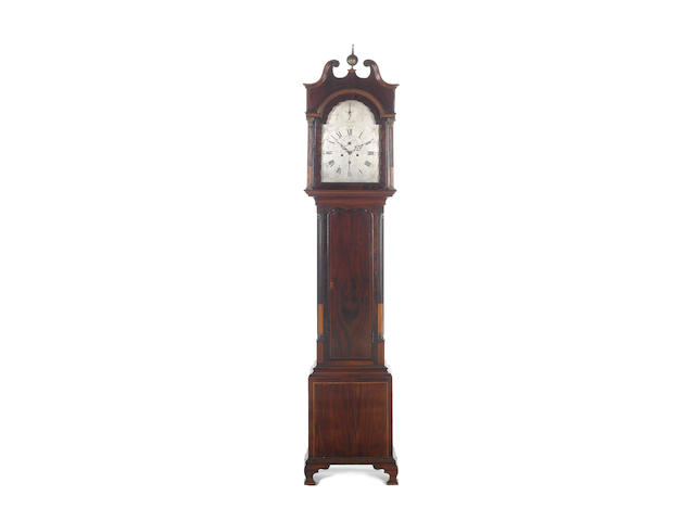 A late 18th Century inlaid mahogany longcase clock, R Reed, Chelmsford,