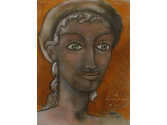 Jean Cocteau (French, 1889-1963) Jeune homme &#233;trusque