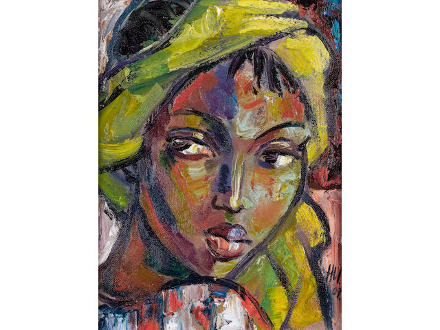 Hennie Niemann Jnr. (South African, born 1972) The yellow scarf