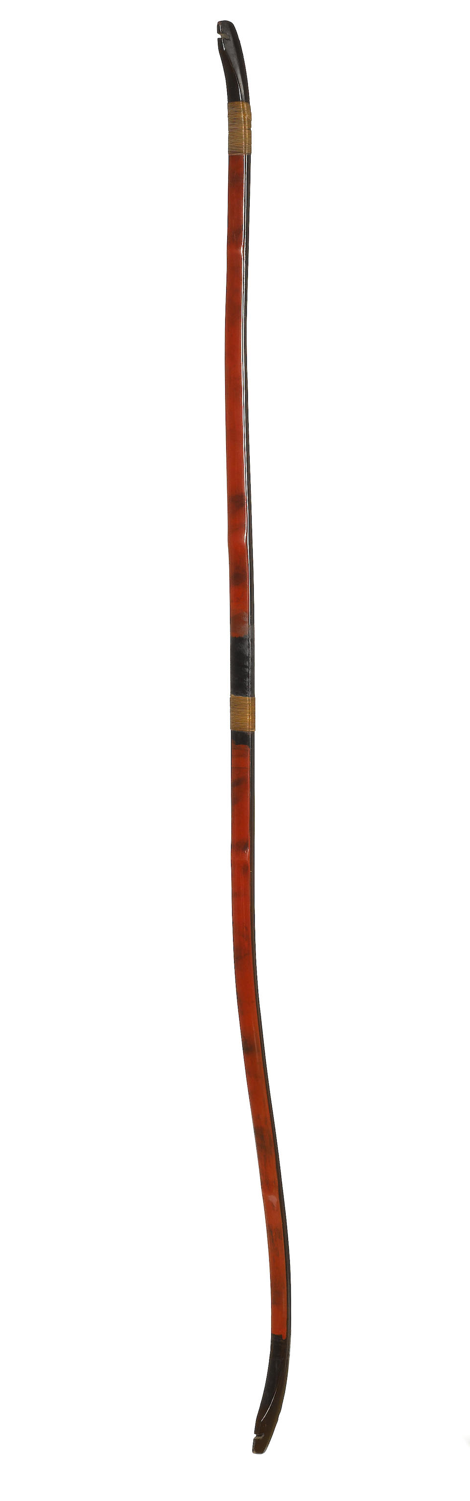 An extremely rare Negoro lacquer yumi (longbow) Muromachi Period