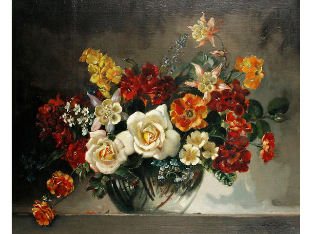 Cecil Kennedy (British, 1905-1997) Spring flowers