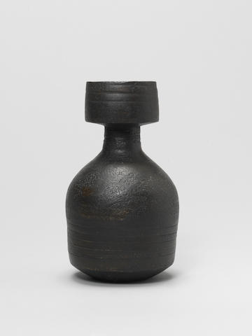 Hans Coper A Bottle Vase with Cylindrical Collar, circa 1965