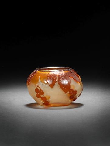 Emile Gall&#233; A Small Fire-Polished Vase, circa 1900