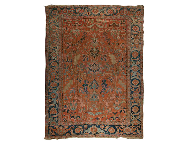 A Heriz carpet, North West Persia late 19th century
