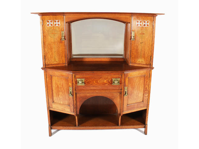 A Shapland and Petter oak sideboard, after a design by M.H. Baillie Scott