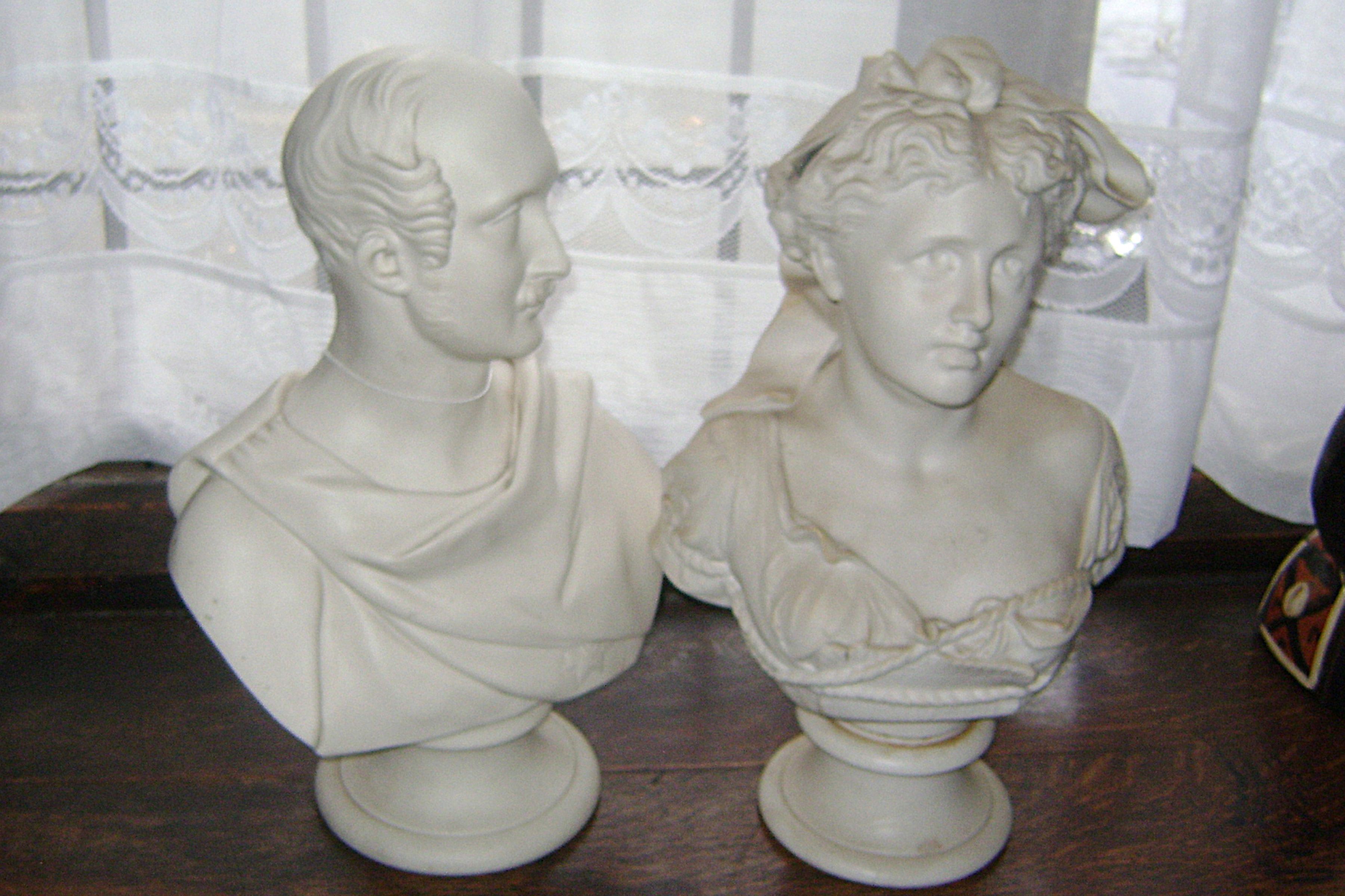 Two Parianware busts