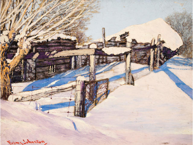 Francis Hans Johnston, ARCA, OSA, CSPWC (Canadian, 1888-1949) Deep in Winter
