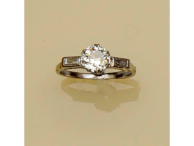 A diamond ring, circa 1920s